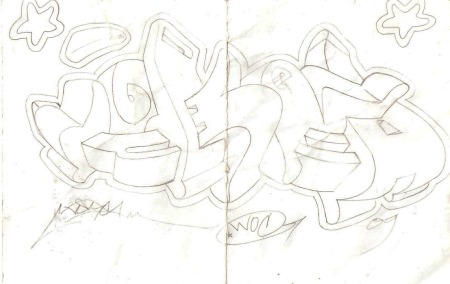 3d graffiti sketches. 3D graffiti sketch,
